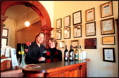 John and Denice at the foyer