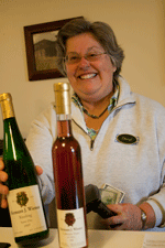 Cheryl, our wine guide at Weimar
