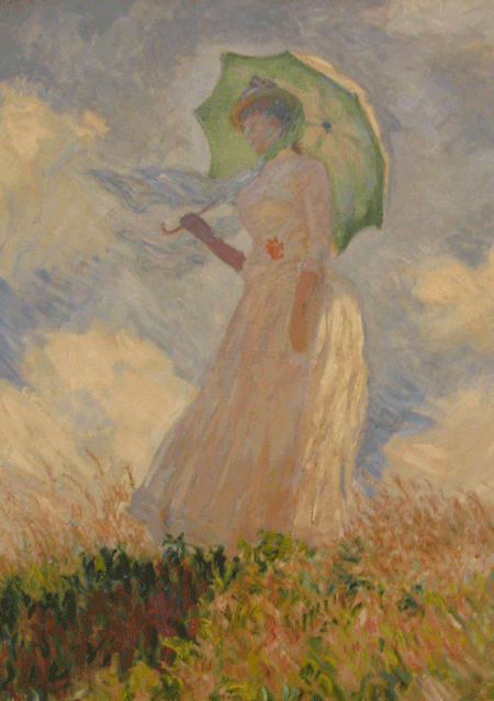 Monet's Woman with a Parasol