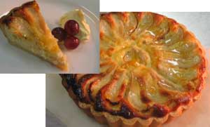 Frangipani tart with pears